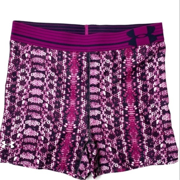 UnderArmour purple snake print shorts - Picture 1 of 14